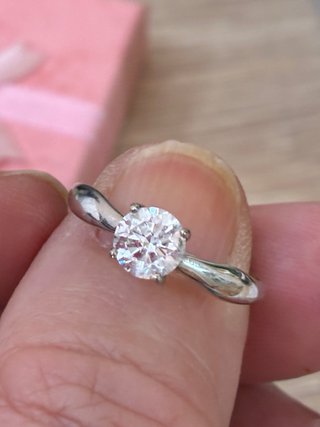Anillo Oro 18k Diamante Natural 1.06 Ct G/SI2