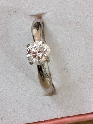 Anillo Oro 18k Diamante Natural 1.06 Ct G/SI2