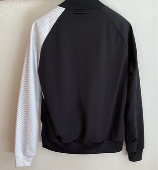 Chaqueta Adidas Bomber Blanca y Negra