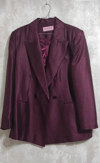Traje mujer granate Burdeos T 40 Juan Avellaneda