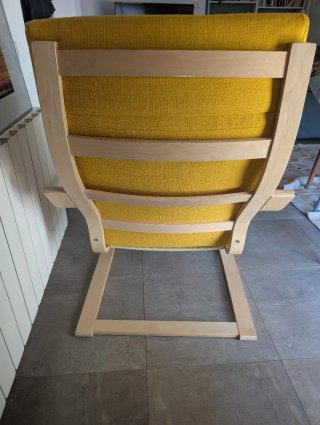 Sillón Poäng amarillo Ikea