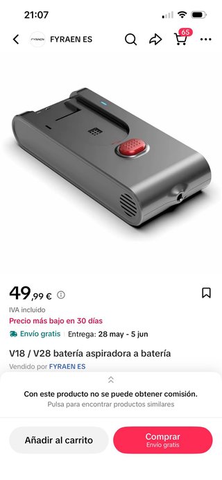 Aspiradora Mibode V28 Cordless