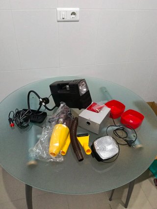 Aspirador coche y compresor mini
