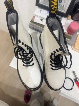 Botas Dr. Martens Blancas Talla 38