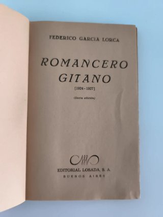 Romancero Gitano. García Lorca