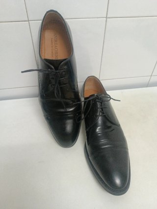 ANDREACHENIE Zapatos de Vestir Negros Hombre