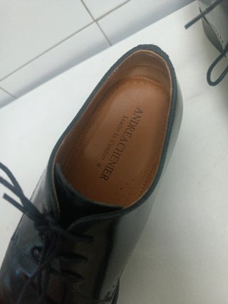 ANDREACHENIE Zapatos de Vestir Negros Hombre