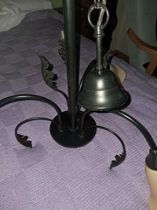 Juego de lámparas de techo y mesillas