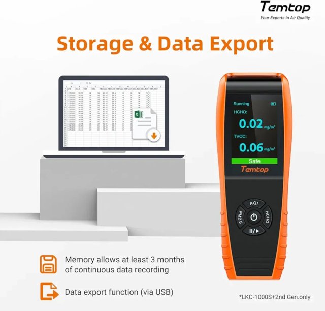 Temtop LKC-1000S+2ND Detector Aire