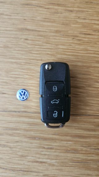 Chave VW Polo Golf Tiguan Passat 3 Botões