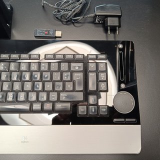 Teclado Inalámbrico Logitech DiNovo Edge Negro/Pla