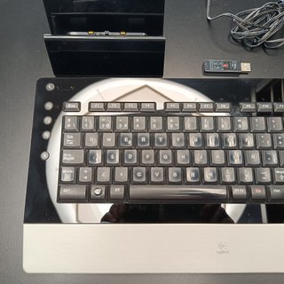 Teclado Inalámbrico Logitech DiNovo Edge Negro/Pla