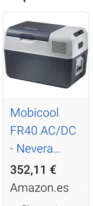 Nevera Portátil Mobicool FR40/ 38l Perfecta camper