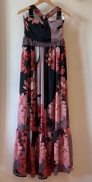 Vestido largo floral Teria Yabar