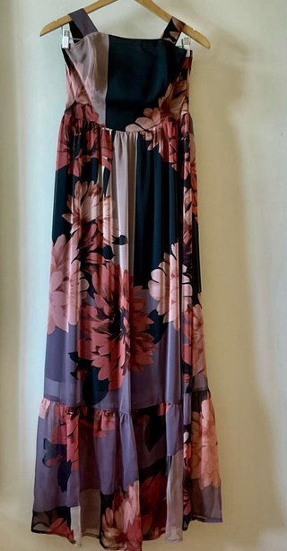 Vestido largo floral Teria Yabar