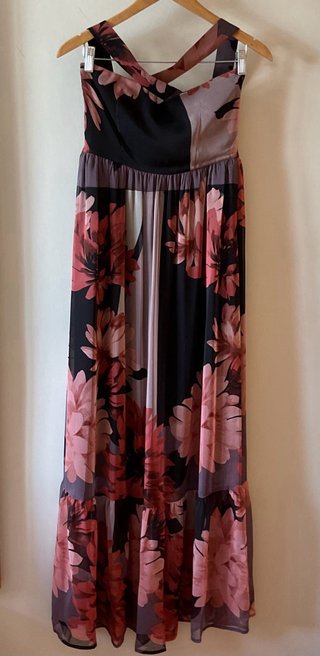 Vestido largo floral Teria Yabar
