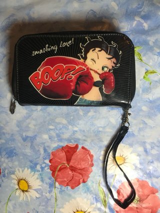 Monedero Betty Boop Negro y Rojo