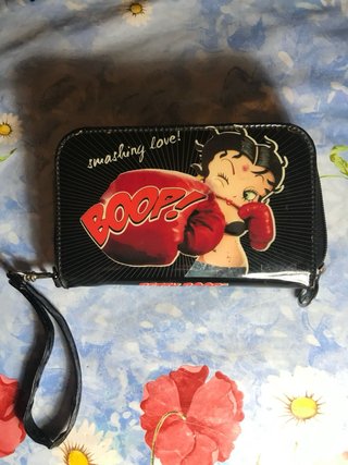 Monedero Betty Boop Negro y Rojo