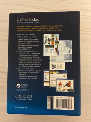 Diccionario Oxford Pocket para estudiantes de i...