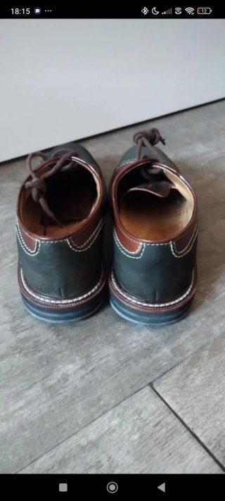 Zapatos Fnf Marrón y Verde
