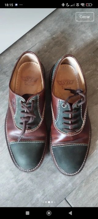Zapatos Fnf Marrón y Verde