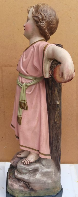 Niño Jesús Cruz Olot Pasión 43 ctm de alto x 22 de