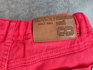 Bermudas pantalón corto niño rojo talla 6 Bóboli