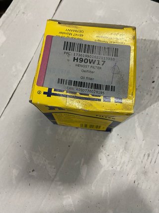 Filtro de aceite Hengst H90W17
