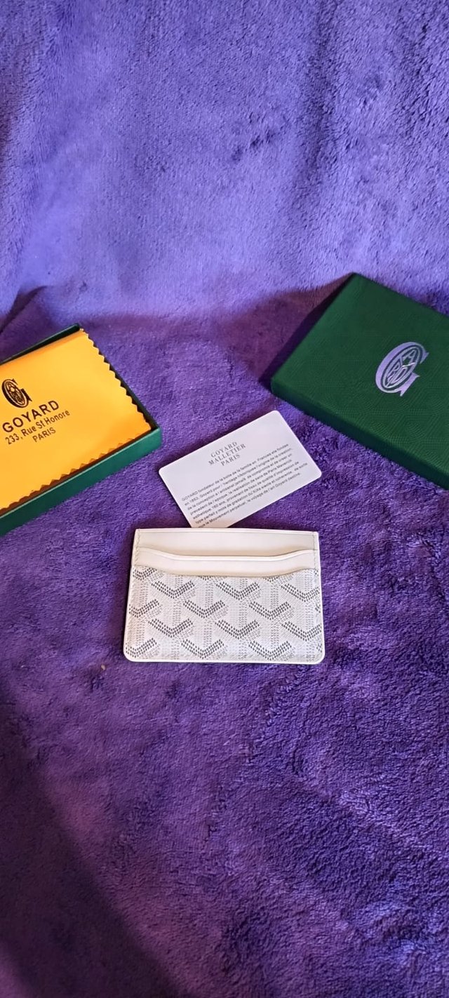 Tarjetero Goyard Blanco