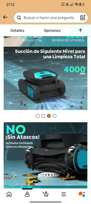 Robot autónomo limpiafondos nuevo precintado