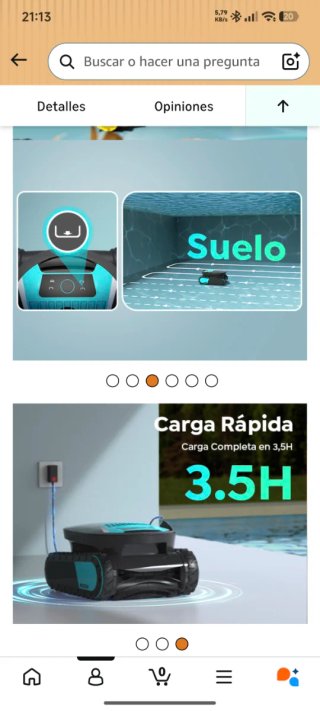 Robot autónomo limpiafondos nuevo precintado