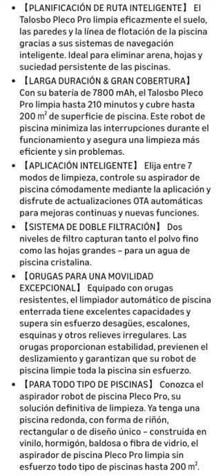 Robot autónomo limpiafondos nuevo precintado