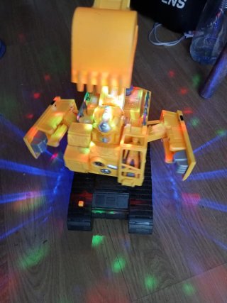 Excavadora Juguete Transformer con Luces y Sonido
