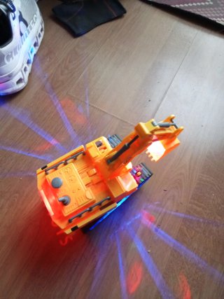 Excavadora Juguete Transformer con Luces y Sonido