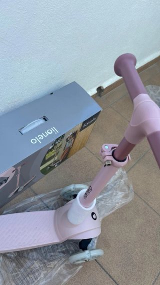 Patinete infantil rosa 3 ruedas