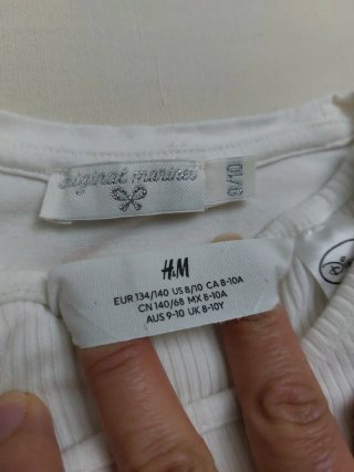 Set di due t-shirts per bambina età 8/10anni