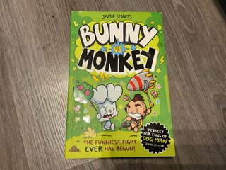 El libro bunny vs monkey sin utilizar en inglés