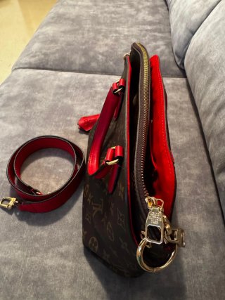Bolso Louis Vuitton Marrón y Rojo