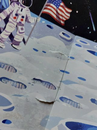 Cuento con desplegables 3D del espacio