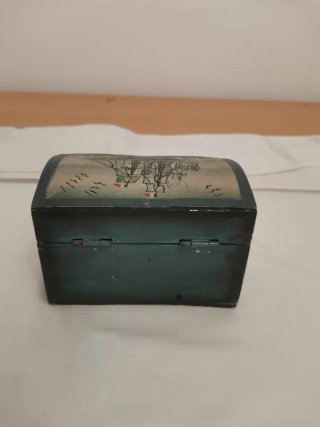 Caja decorativa antigua barcos