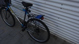 Bicicleta de montaña cromada