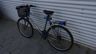 Bicicleta de montaña cromada