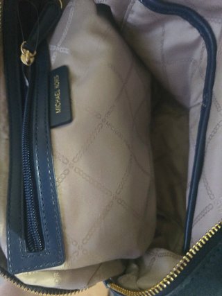 Bolso Michael Kors Azul y Dorado