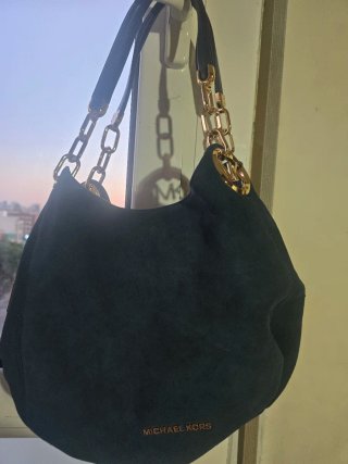 Bolso Michael Kors Azul y Dorado