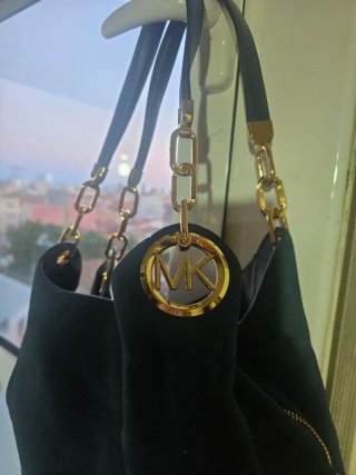 Bolso Michael Kors Azul y Dorado