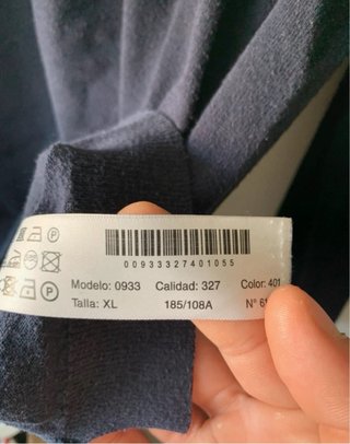 Polo Massimo Dutti Azul Marino Talla L