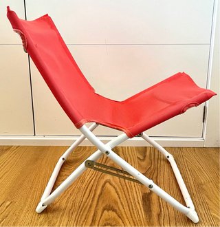 Silla de playa plegable coral El Corte Inglés