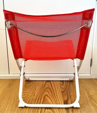 Silla de playa plegable coral El Corte Inglés