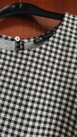 Vestido cuadros vichy Zara