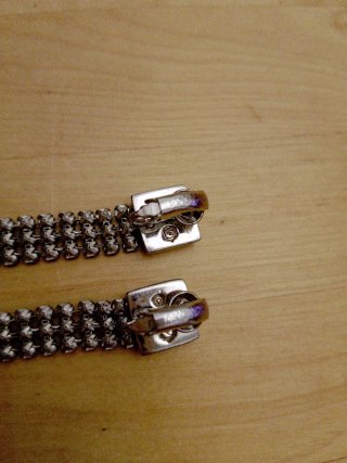 Orecchini Swarovski blu e argento